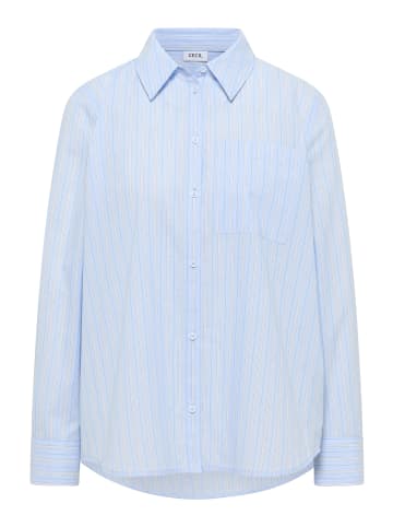 Cecil Gestreifte Hemdbluse in Light Sky Blue