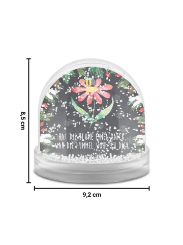 Mr. & Mrs. Panda Schneekugel Weihnachten Hummel Blume mit Spruch in Kreidetafel