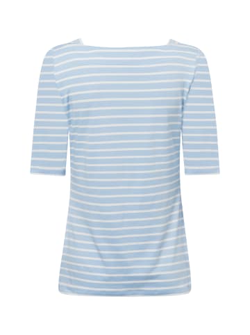 comma T-Shirt in hellblau weiß