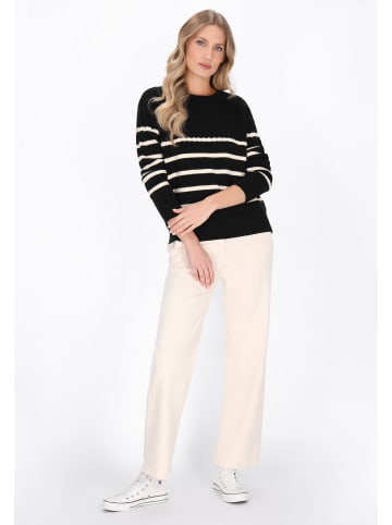 DreiMaster Maritim Sweater in black offwhite