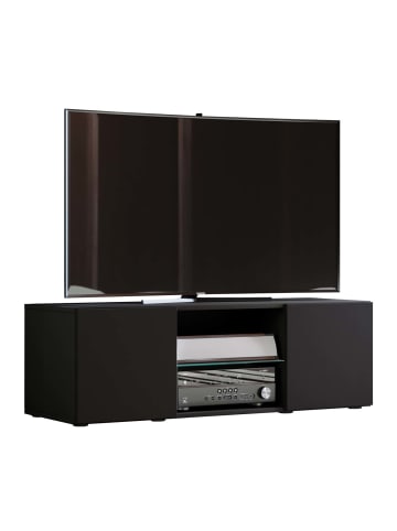 ebuy24 TV Tisch Lowina 3 Schwarz 115 x 36 cm