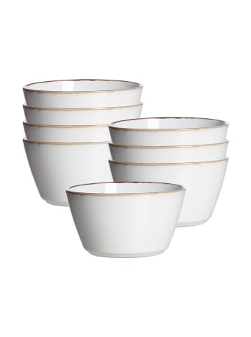 8er Set Müslischalen Visby in Weiß ø 14 cm