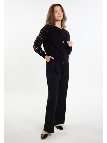 usha BLACK LABEL Damen Strick Cardigan in Schwarz
