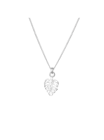 Alexander York Kette mit Anhänger BLATT MONSTERA in 925 Sterling Silber, 2-tlg.