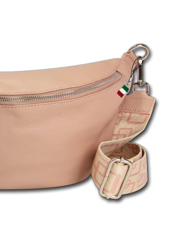 Florence Gürteltasche Leder rosa ca. 37cm