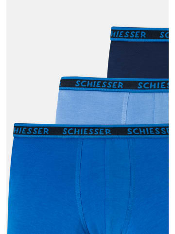 Schiesser Retro Short / Pant Kids Boys 95/5 Organic Cotton in Blau-Mix