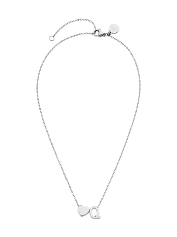 PURELEI Kette Letter Heart Q Silber