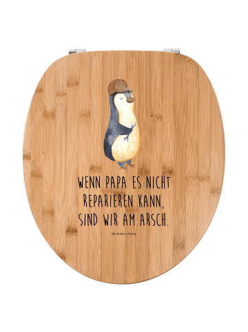 Mr. & Mrs. Panda Toiletten-Sitz Wenn Papa es nicht reparieren ka... in Braun