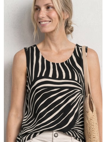 Street One Top in schwarz ecru