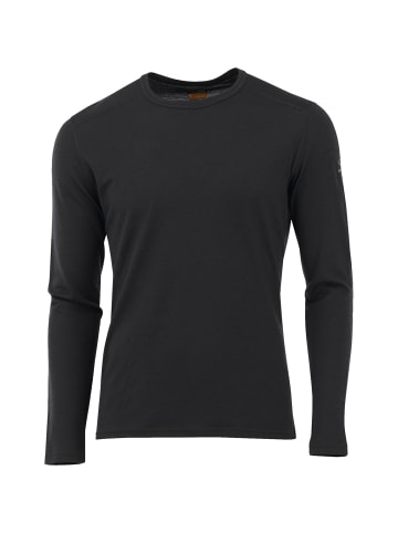 icebreaker Longsleeve 200 Oasis Crewe in Schwarz