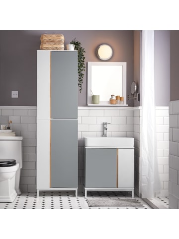 SoBuy Hochschrank in Hellgrau - (B)50 x (H)181 x (T)30cm