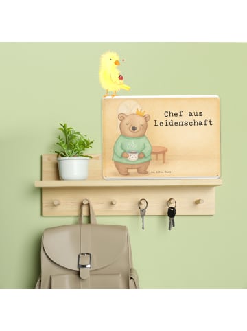 Mr. & Mrs. Panda Lustiges Blechschild Chef Leidenschaft Design m... in Weiß