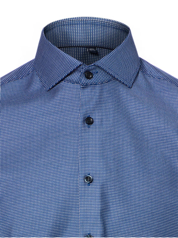 OLYMP LEVEL 5 Hemd in indigo weiß - 0002