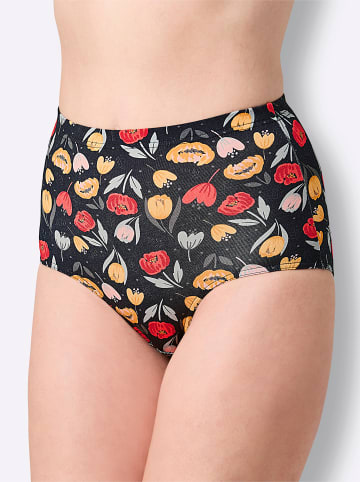 WITT WEIDEN Taillenslip in schwarz-rot-bedruckt