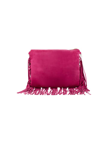 IZIA Fransentasche Aus Leder in Fuchsia