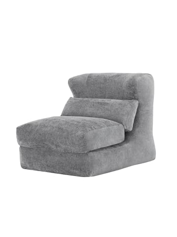 ABRIHOME Relaxsessel in Grau Chenille umwandelbar mit Liegefunktion für Wohnzimmer