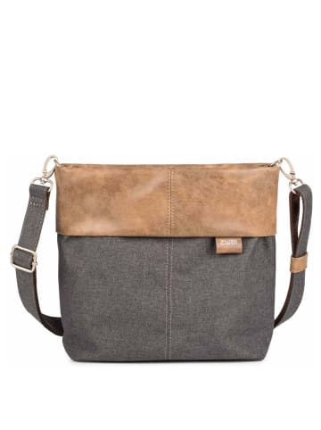 Zwei Olli OT8 - Schultertasche 25 cm (salbei) in graphit