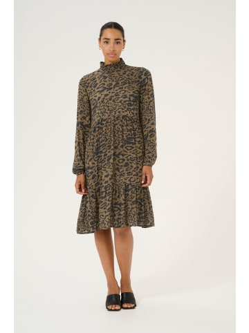 Kaffe Kleid KAamber in Major Brown/Black Leopard