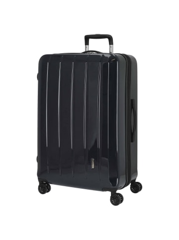 Check.In London 2.0 - 4-Rollen-Trolley 75 cm (orange) in carbon blau