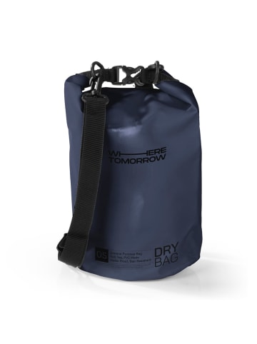 Where Tomorrow PVC dry bag Style 01 5L dunkelblau Blau