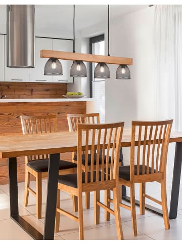 home24 Deckenleuchte Cestino in Silber