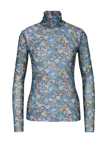 Rich & Royal Mesh Langarmshirt in blau