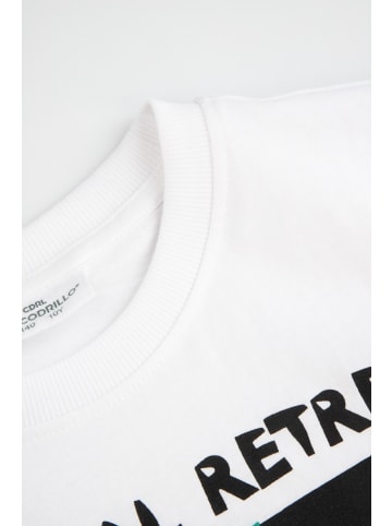 Coccodrillo T-Shirt mit kurzen Ärmeln in weiß