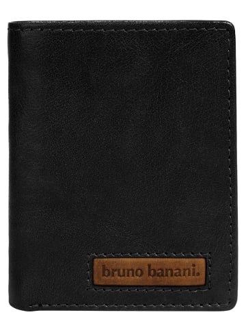 Bruno Banani Geldbörse echt Leder in schwarz