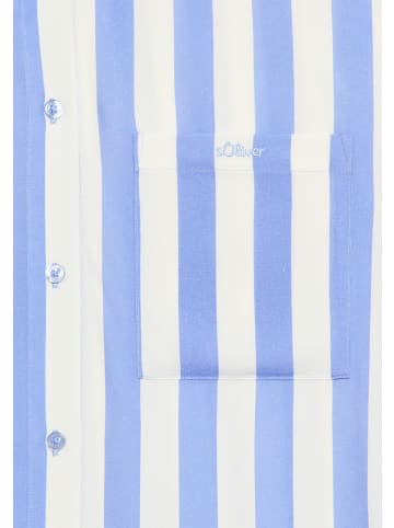 s.Oliver Nachthemd in blau gestreift