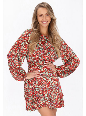 IZIA Dress in red multicolor