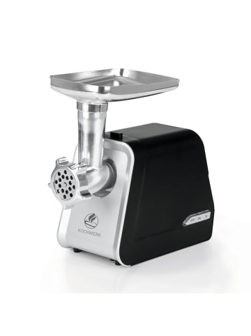 Kochwerk Fleischwolf 4in1 1600W silber/schwarz Schwarz