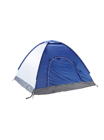 relaxdays Popup Strandzelt in Blau/Anthrazit - (B)200 x (H)135 x (T)200 cm