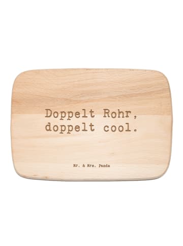 Mr. & Mrs. Panda Holzbrett Spruch Fagott Doppelt Cool mit Spruch in Transparent
