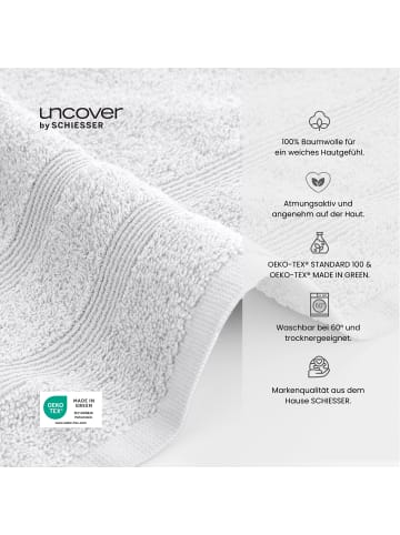 UNCOVER BY SCHIESSER Duschtuchset Brooklyn 2-teilig in Weiß
