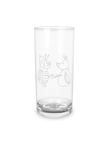 Mr. & Mrs. Panda Wasserglas Nachtfalter Schneemann ohne Spruch in Transparent