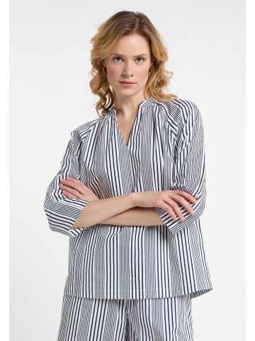 DreiMaster Damen Tunika in Wollweiss Marine