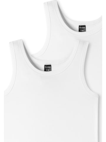Schiesser Unterhemd / Tanktop Teens Boys 95/5 Cotton in Weiß
