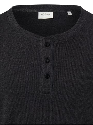 s.Oliver Langarmshirt in anthrazit