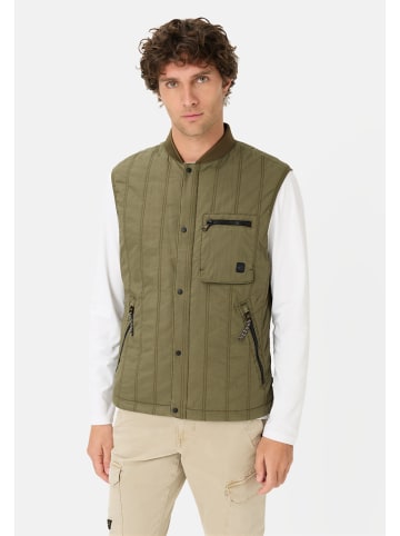 Camel Active Steppweste mit Stehkragen mit Stehkragen in Olivgrün