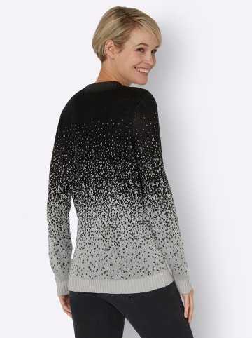 Sieh an! Pullover in schwarz-gemustert