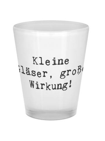 Mr. & Mrs. Panda Stamperl Spruch Schnapsglas Effekt mit Spruch in Transparent