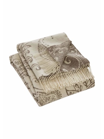 Hessnatur Hessnatur Plaid AMARA aus reiner Bio-Lambswool in naturgrau