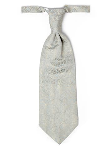 DIGEL Plastron und Einstecktuch in hellgrau hellblau - 0001