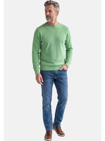 Redmond Pullover Basic in Grün / beige