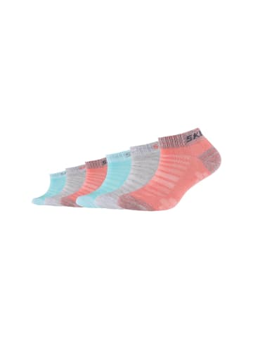 Skechers Sneakersocken 6er Pack mesh ventilation in flamingo