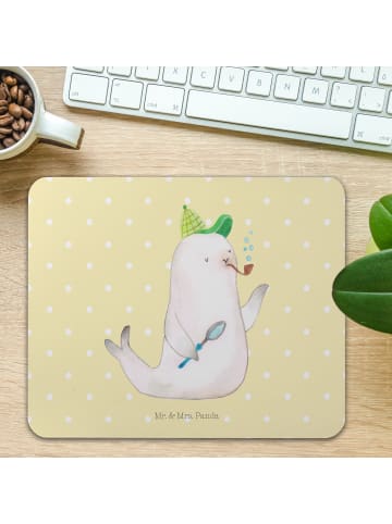 Mr. & Mrs. Panda Mousepad Robbe Sherlock ohne Spruch in Gelb Pastell