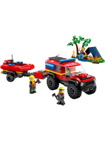 LEGO Bausteine City Feuerwehrgeländewagen mit Rettungsboot, ab 5 Jahre