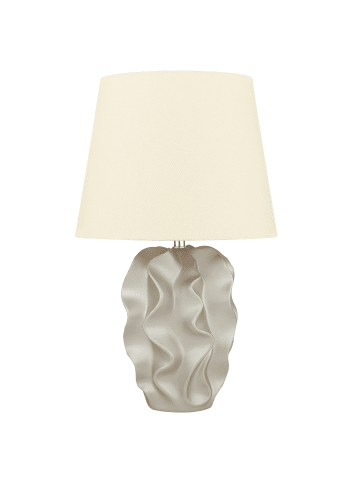 Beliani Tischleuchten ALLIKA in Gold/Beige - (W) 28 x (H) 46 x (L) 28 cm
