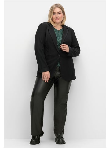 sheego Blazer in schwarz