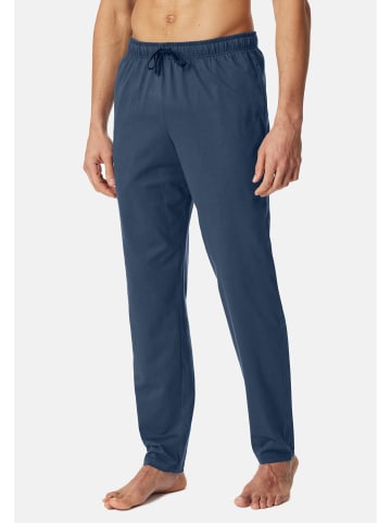 Schiesser Schlafanzug Hose Mix & Relax in Blau